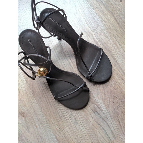 Bottega Veneta Stretch Barely There Sandal Strappy Heels Womens EU 39 - Picture 6 of 14